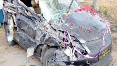 दूल्हा-दुल्हन वैलेंटाइन-डे के दिन दुनिया छोड़ गए : कार पुलिया से टकराई, दूल्हा-दुल्हन समेत 4 की मौत 9 25 06 2019 wedding car 19342376 114526838