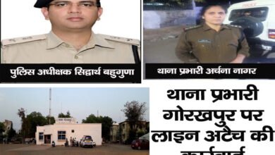 पहले मिली शाबाशी फिर गोरखपुर थाना प्रभारी को भेजा लाइन 8 900 1