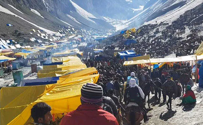 अमरनाथ यात्रा फिर शुरू : 2 दिन पहले बादल फटने पर रोकी गई थी यात्रा 1 sd8uitas amarnath