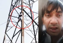 ex councilor of aap climbed the tower angry was over not getting ticket in mcd elections threatened to commit suicide