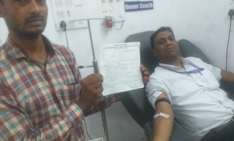 डिप्टी एसएस ने महिला यात्री को रक्त देकर बचाई जान 1 b96f17f7 2466 45d4 b4ac ad09435f966d