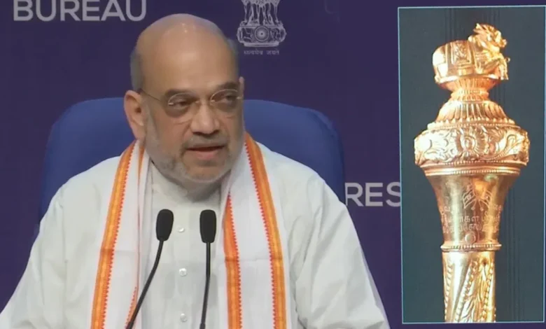 गृह मंत्री अमित शाह बोले- PM नए संसद भवन में सेंगोल रखेंगे: यह सत्ता हस्तांतरण का प्रतीक 1 shahahhahha