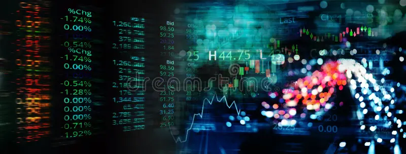 share market एक साल में दिया दो बार रिटर्न, अब शेयर वाली कंपनी ने किया एक बड़ा फैसला, निवेशकों को मिलेगा फायदा 3 blur green blue light index number stock market business abstract banner background city 214266801