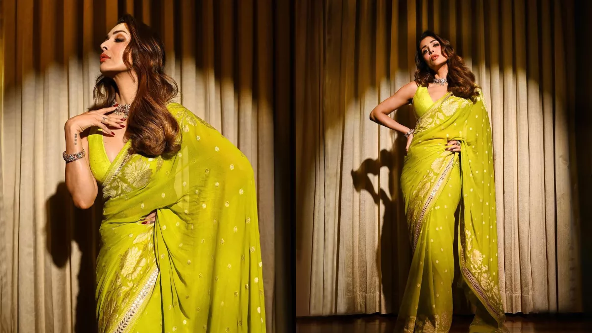 Malaika Arora New Photos आधी उम्र में ग्रीन कलर की साड़ी पहनकर, दिखाया अपना हुस्न दिलकश अदाओ से लोगो में जगा दी फीलिंग 3 05 08 2023 malaika 23492514
