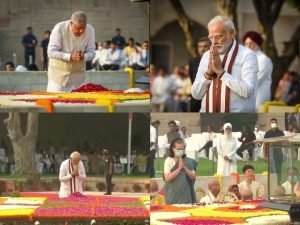 Ghandhi Jayanti 2023 महात्मा गांधी की 154वी जयंती पर PM मोदी सहित कई नेताओ ने अर्पित की श्रद्धांजलि जानें पूरा कार्यक्रम 3 WhatsApp Image 2023 10 02 at 10.53.29 AM