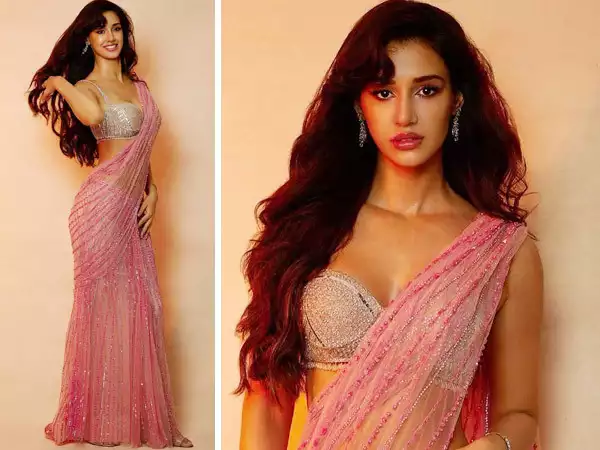 Disha Patani Photos देशी लुक में पिंक साड़ी के साथ, दिखाया अपने हुस्न का जलवा, वायरल हुई ये फोटोज 2 dishapatani71657170940