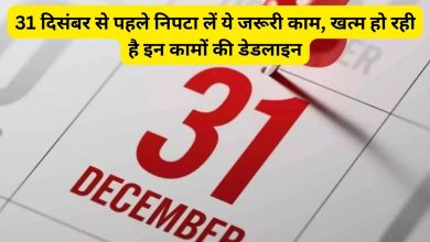 Financial Deadline चंद दिन बाकी! सरकार नहीं देगी फिर मौका, 31 दिसंबर तक निपटा ले काम नहीं तो इस समस्या का करना सामना 