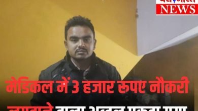 JABALPUR NEWS:- मेडिकल में 3 हजार रूपए नौकरी लगवाने वाला अब्दुल पकड़ा गया 7 Add a heading 56