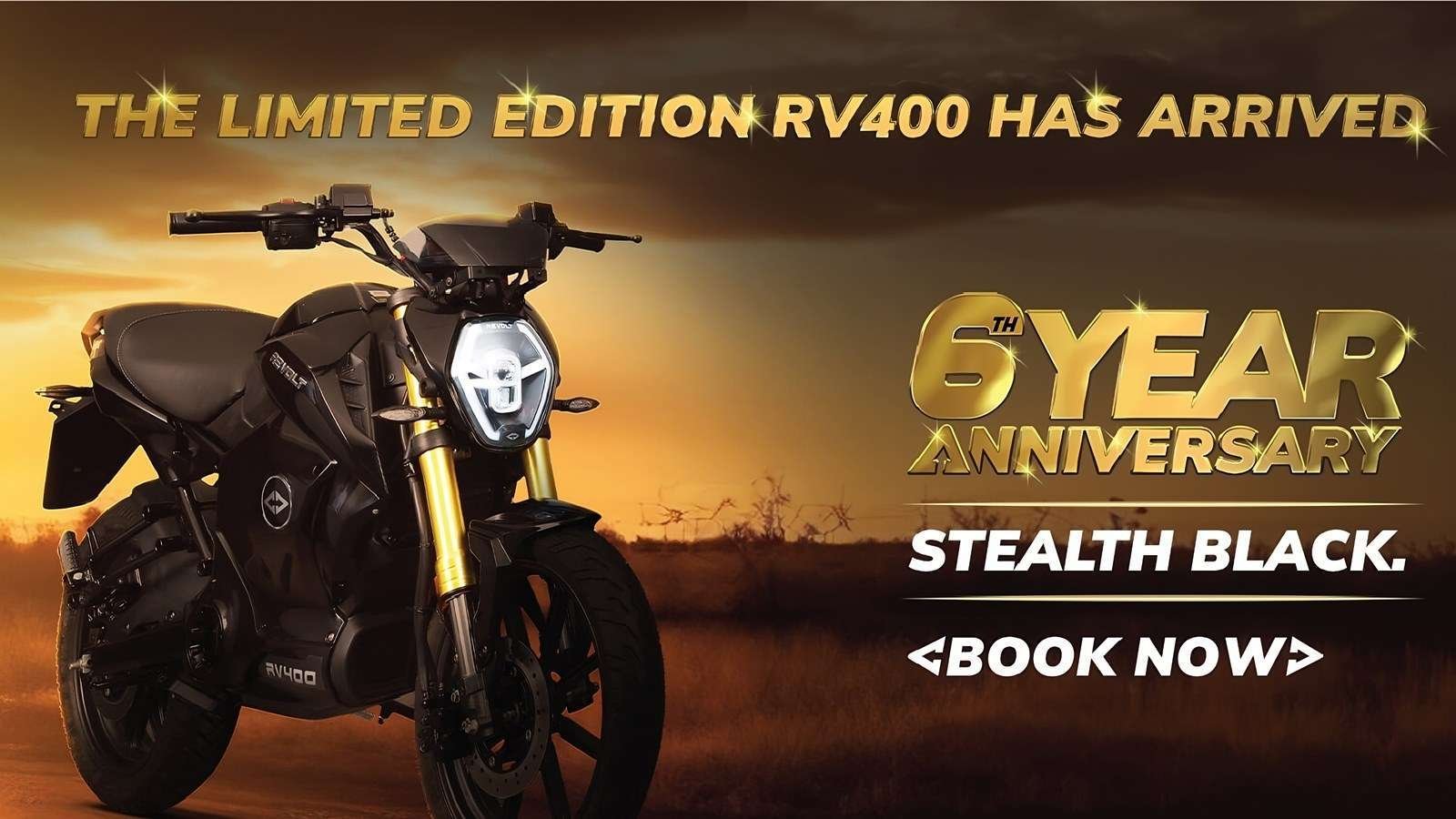 Revolt Limited Edition Stealth Black RV400 Electric Motorcycle launched