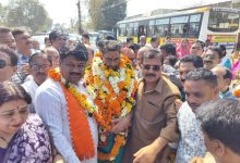 भाजपा लोकसभा प्रत्याशी आशीष दुबे का पनागर नगर में जगह - जगह किया गया स्वागत .. 8 IMG 20240312 WA0128
