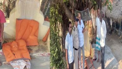 भेड़ाघाट के खैरी बड़ोदा गांव में हनुमान मूर्ति टूटने पर बवाल, 8 4