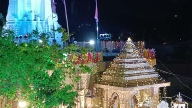 गोंड़वाना कालीन श्री हनुमानबाग मंदिर में शुरू हुआ त्रिदिवसीय यज्ञ 9 kd 1