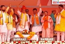 सपा जिलाध्यक्ष सहित भाजपा में गए 15 नेता: सतना में रक्षामंत्री राजनाथ सिंह के हाथों की ली सदस्यता 10 neeraj yash bharat 36