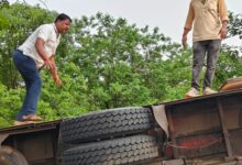 तेज रफ्तार बस अनियंत्रित होकर पेड़ से टकराकर पलटी 10 यात्री घायल : मच गया हड़कंप 10 Screenshot 2024 07 14 12 56 31 174 com.whatsapp
