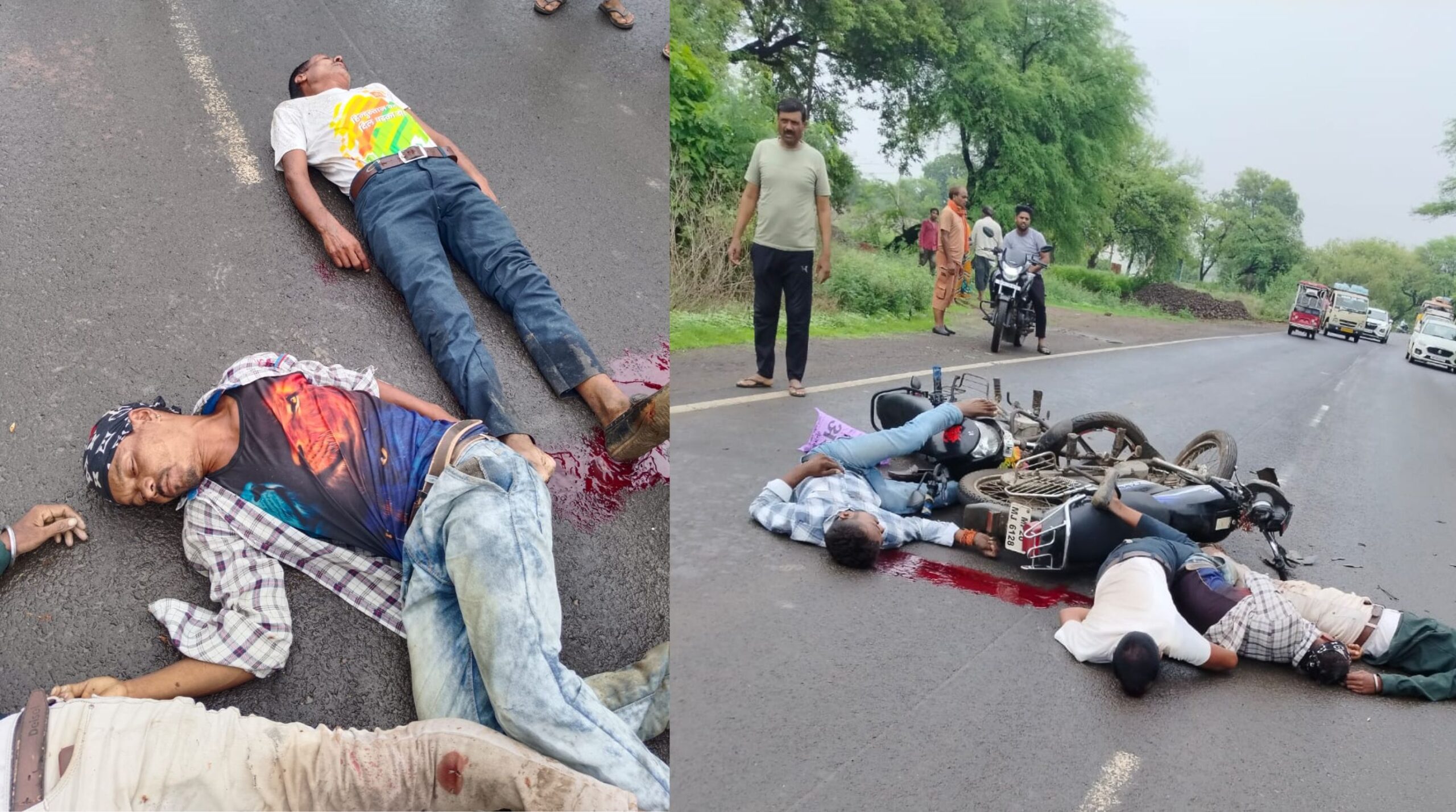 सड़क हादसे में बच्ची महिला और बाइक सवार की गई जान 5 scaled