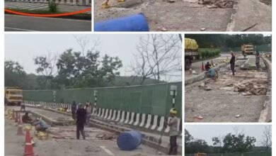 भारी बारिश का कहर : साउंड प्रूफ ब्रिज का ऊपरी हिस्सा क्षतिग्रस्त, हो रहा मेंटेनेंस कार्य, एक तरफ से टैफ्रिक बंद 7 Screenshot 2024 09 14 11 06 37 008 com.miui .gallery