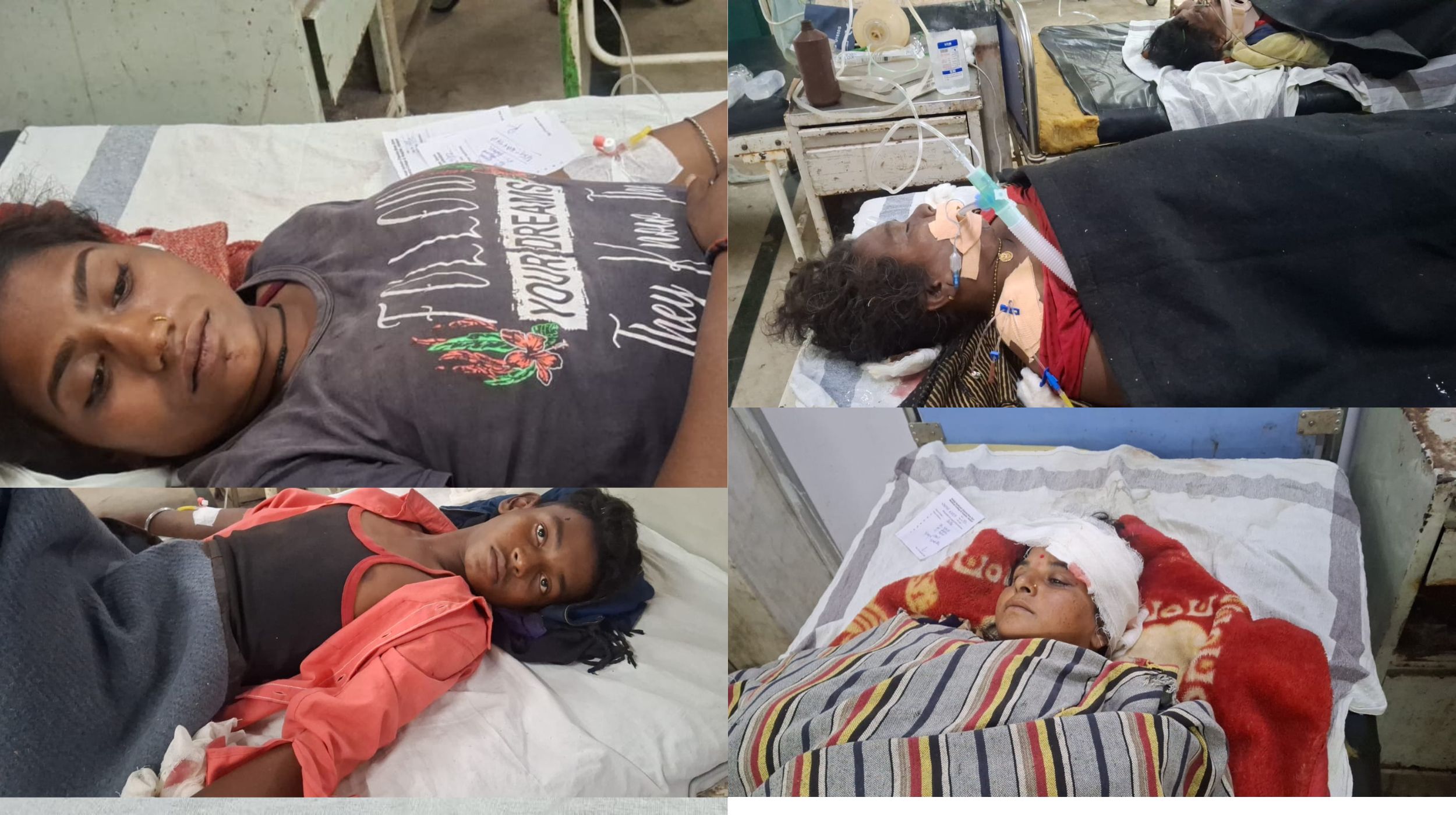 पाटन अमरपुर ग्राम में दुर्घटना: मजदूरों से भरा वाहन पलटा 20 घायल.8 की हालत गंभीर 4 15