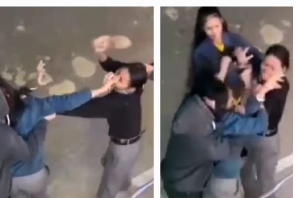 बॉयफ्रेंड के लिए सड़क पर भिड़ीं दो लड़कियां? जमकर चले थप्पड़-चप्पल 1 Add a heading 17 1