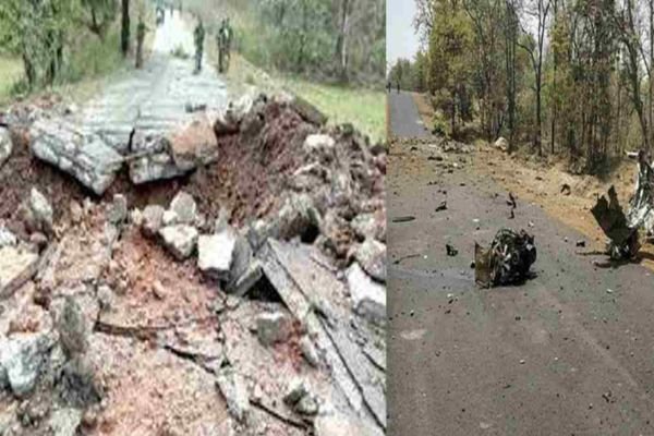 नक्सली ब्लास्ट : जवानों से भरे वाहन को उड़ाया, 10 जवानों के शहीद होने की खबर 1 Add a heading 82
