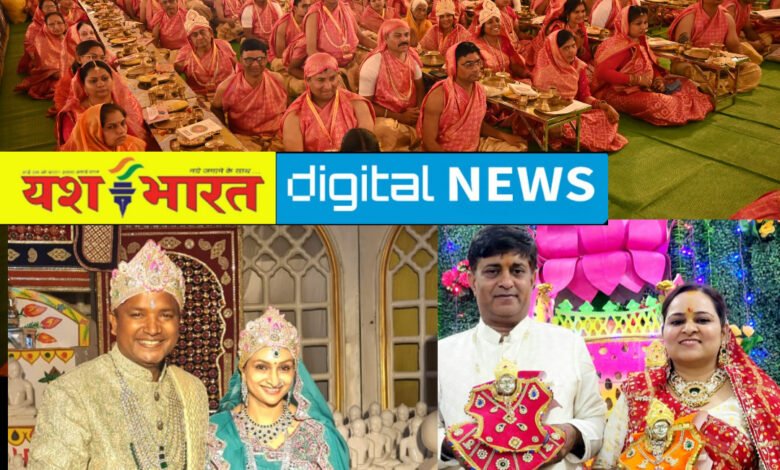 गजरथ महोत्सव का दूसरा दिन : चेतनोदय तीर्थ में अभिषेक के साथ शांतिधारा कल्याणक पूजन, रात्रि में भी होंगे विभिन्न कार्यक्रम 1 IMG 20250210 171421