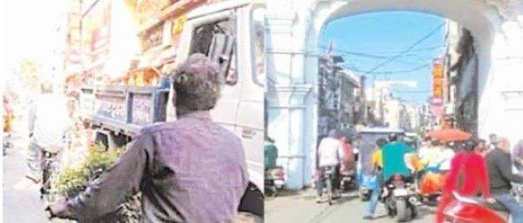 संकरी सड़कों पर वाहनों की घुसपैठ क्या कर रही यातायात पुलिस, बेरोक-टोक से कभी भी लग जाता है जाम 1 WhatsApp Image 2025 04 21 at 4.03.13 PM 1