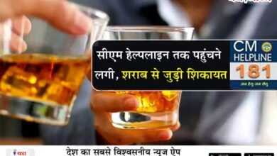 सीएम हेल्पलाइन तक पहुंचने लगी शराब से जुड़ी शिकायतें, ओवर रेटिंग अवैध शराब की बिक्री शराब को लेकर विवाद शिकायतों में सब शामिल 6 03 2