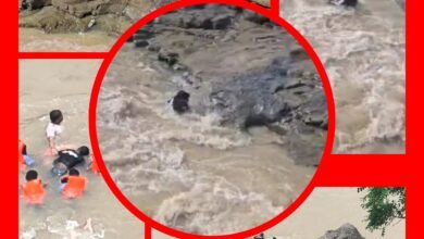 बुझ गया घर का चिराग : नहाने के बाद नदी से चप्पल निकालते समय फिसला युवक का पैर : दूसरे दिन उफनाती हुई नदी में मिला शव 6 InCollage 20250720 193848183