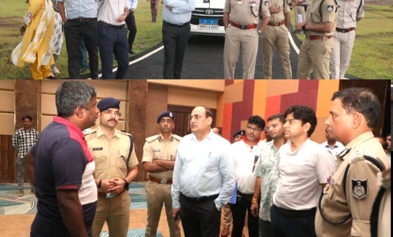 माइनिंग कॉन्क्लेव की तैयारियों का कटनी आकर संभागायुक्त एवं पुलिस महानिरीक्षक ने लिया जायजा 1 IMG 20250821 231009