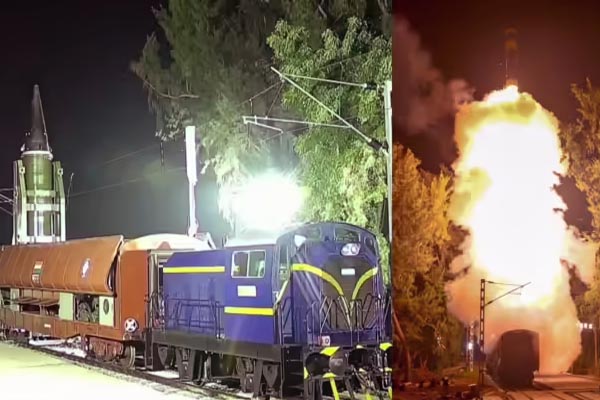 दुश्मनों के होश उड़ाने वाली खबर,भारत ने पहली बार ट्रेन से दागी मिसाइल 1 01 54