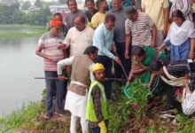 लोक निर्माण मंत्री राकेश सिंह ने संभाला फावड़ा, गंगासागर तालाब में की सफाई 11 06 19