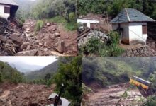 हिमाचल के बिलासपुर में बादल फटने से तबाही,10 गाडिय़ां मलबे में दबी,घरों को नुकसान, 9 40