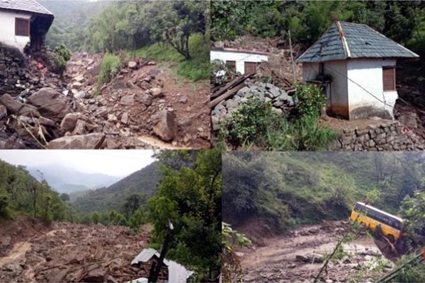 हिमाचल के बिलासपुर में बादल फटने से तबाही,10 गाडिय़ां मलबे में दबी,घरों को नुकसान, 1 40