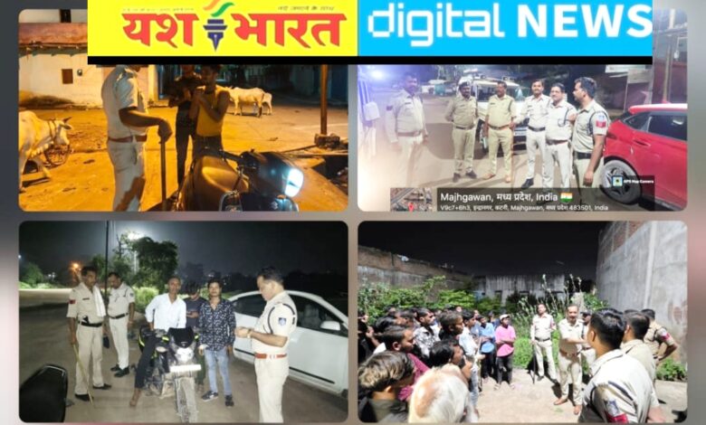 बढ़ते अपराधों को लेकर पुलिस की नाइट गश्त, मुख्य मार्गों, भीड़भाड़ वाले क्षेत्रों, बाजार एवं संवेदनशील स्थानों पर तत्वों को रोककर जांच 1 IMG 20250910 155452