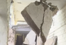 प्रधानमंत्री एक्सीलेंस हमीदिया कॉलेज का जर्जर गलियारा गिरा 12 www