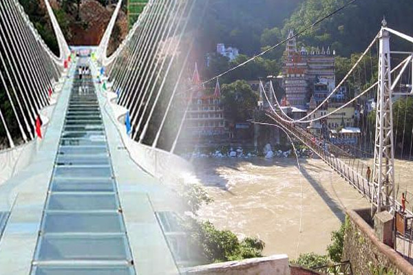 ऋषिकेश में पूरी हुई ‘बजरंग सेतु’ की भव्य तैयारियाँ, जानें कब पार कर पाएंगे आप ये कांच का नया पुल? 2 04 12