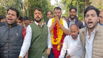 नवनिर्वाचित युवा कांग्रेस प्रदेश अध्यक्ष का हुआ शहर आगमन 7 06 13