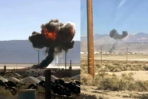 कैलिफोर्निया में F-16 फाइटर जेट क्रैश, बाल-बाल बची पायलट की जान 1 05 3