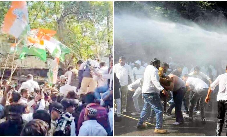 युवा कांग्रेस का हल्ला बोल: मेट्रो में अनियमितता और बढ़ते अपराध को लेकर कलेक्ट्रेट का किया घेराव 1 Untitled 3 copy 5