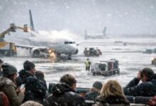 अमेरिका में भीषण ठंड और तूफान का कहर, 8 हजार से अधिक उड़ानें रद्द 21 04 15