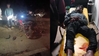 तेज रफ्तार अज्ञात वाहन का कहर: बाइक सवारों को रौंदा,2 की मौत, 4 घायल 11 05 15