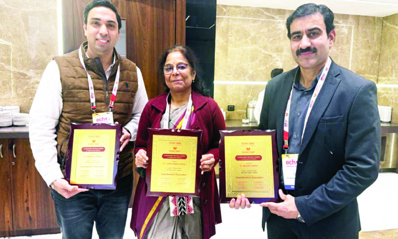 इको-कॉडिर्योग्राफी वर्कशॉप में डॉ. मनीष गट्टानी, डॉ. ज्योत्सना सहाय एवं डॉ. अभिषेक शर्मा सम्मानित, उत्कृष्ट सेवाओं के लिए मिला सम्मान 1 dr