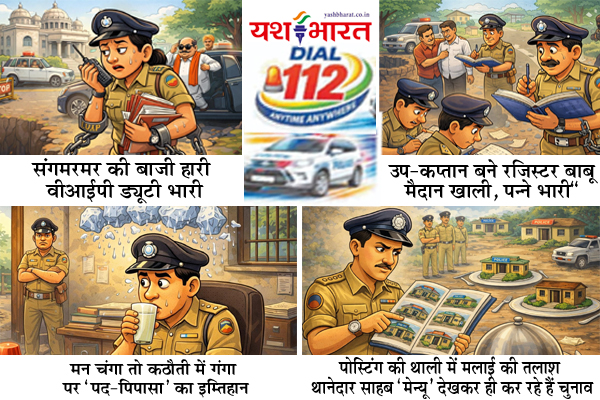 Dial 112.....“संगमरमर की बाजी हारी, वीआईपी ड्यूटी भारी 1 05 19