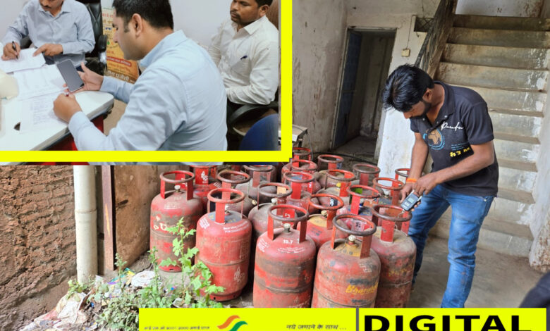 अवैध गैस सिलेंडर भंडारण पर प्रशासन की कार्रवाई, 22 घरेलू सिलेंडर जब्त 1 IMG 20260316 202541