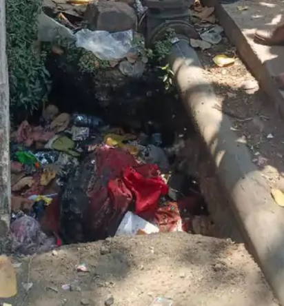 नाले में गिरने से हुई थी महिला की मौत , शिनाख्त में जुटी पुलिस 1 lash