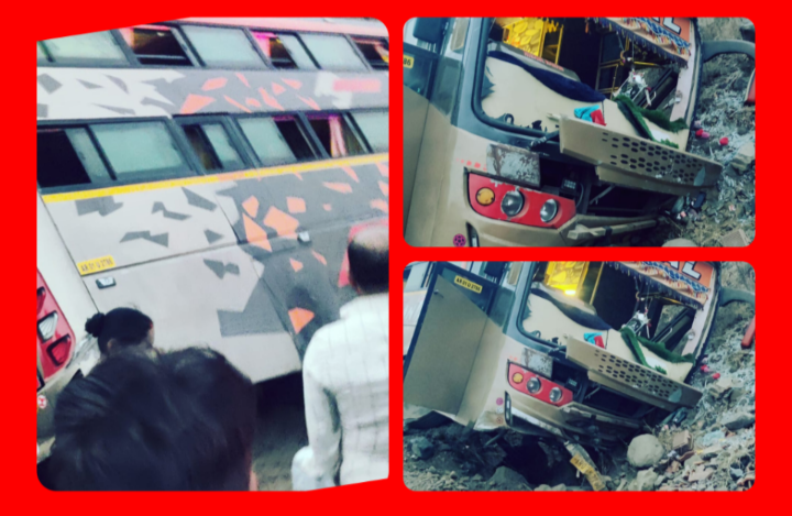 बड़ा हादसा : यात्री बस पहाड़ी से टकराई... मच गया हड़कंप 1 Screenshot 20260430 195227.Gallery