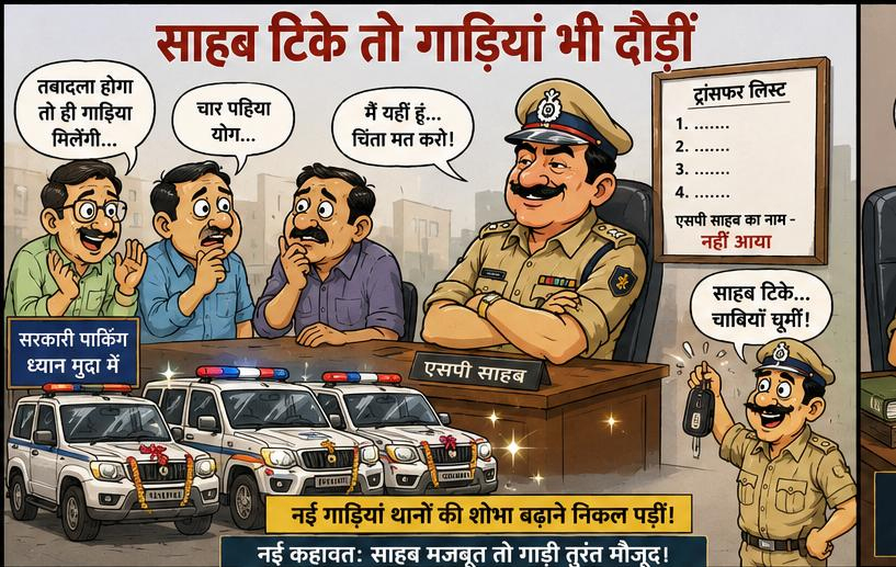 साहब टिके तो गाड़ियां भी दौड़ीं”... रीडर को ही बना दो थाना प्रभारी!” .... मैडम और 420 का अटूट रिश्ता!” ..... सूची आई… और कई चेहरों की रंगत उड़ गई” 2 01 29