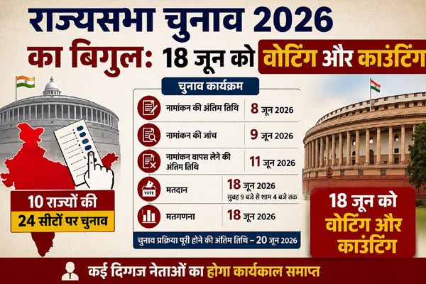 राज्यसभा चुनाव 2026 का बिगुल: 10 राज्यों की 24 सीटों पर होगा महासंग्राम 1 015 1