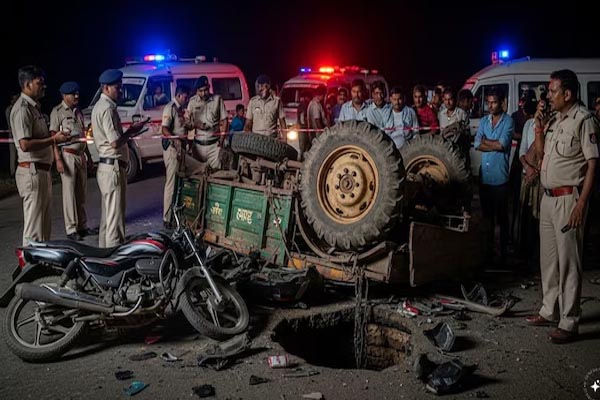 तेज रफ्तार ट्रैक्टर ट्राली की टक्कर से चाचा-भतीजा समेत चार की मौत, मातम में डूबे परिवार 1 02 14
