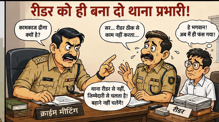 साहब टिके तो गाड़ियां भी दौड़ीं”... रीडर को ही बना दो थाना प्रभारी!” .... मैडम और 420 का अटूट रिश्ता!” ..... सूची आई… और कई चेहरों की रंगत उड़ गई” 3 02 19