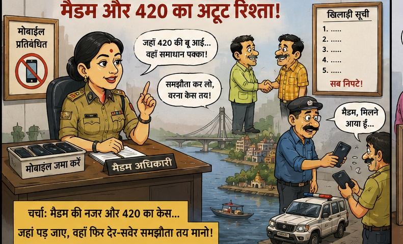 साहब टिके तो गाड़ियां भी दौड़ीं”... रीडर को ही बना दो थाना प्रभारी!” .... मैडम और 420 का अटूट रिश्ता!” ..... सूची आई… और कई चेहरों की रंगत उड़ गई” 4 03 21
